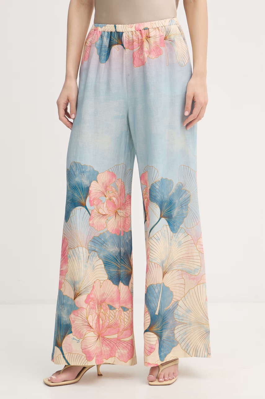 Gaudi pantaloni straight pentru femei, din in