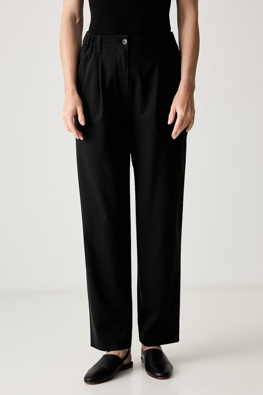 Kenzo Jog Pants spodnie chinos wełniane damskie
