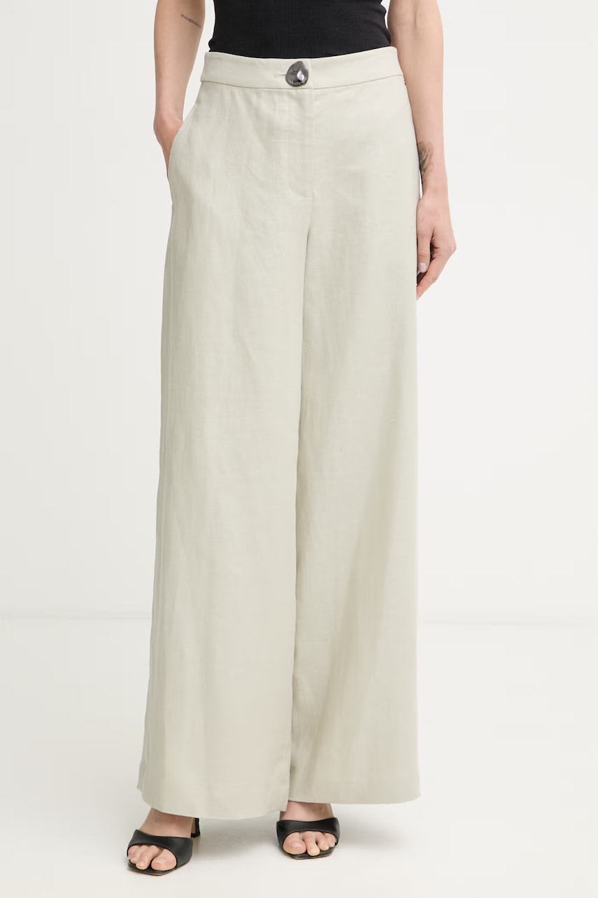 Armani Exchange pantaloni femei din in