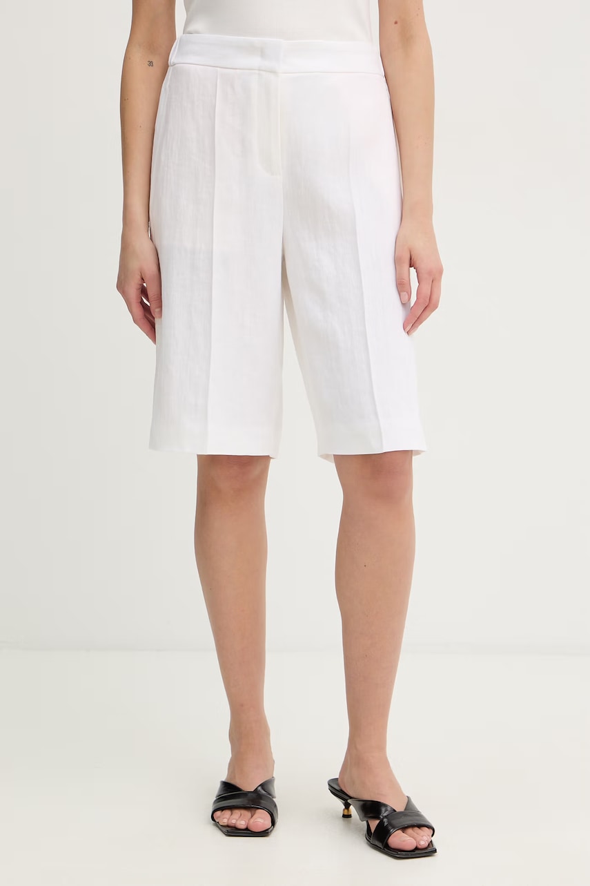 BOSS pantaloni scurți pentru femei, din in Tianala