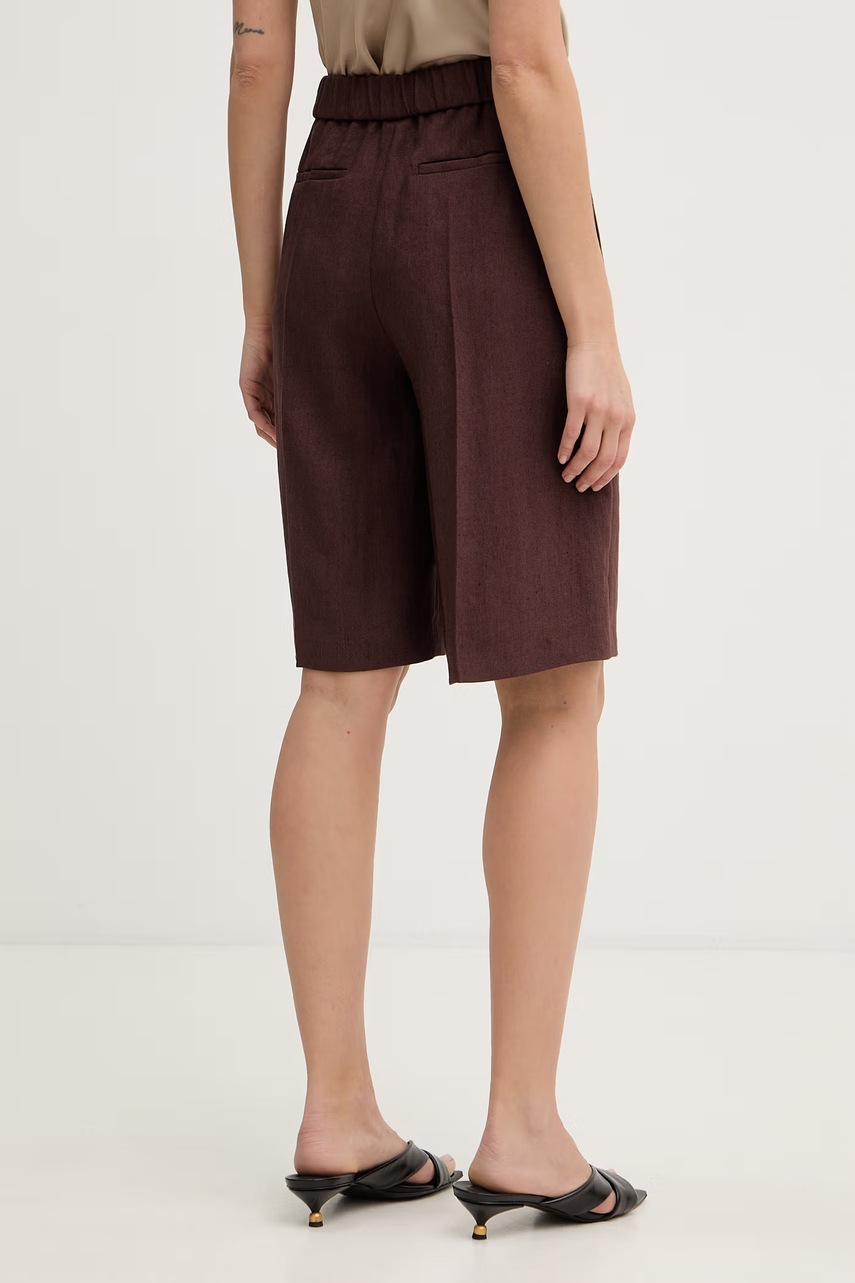 BOSS Šortky dámské se lnem Tianala (obrázek 3)