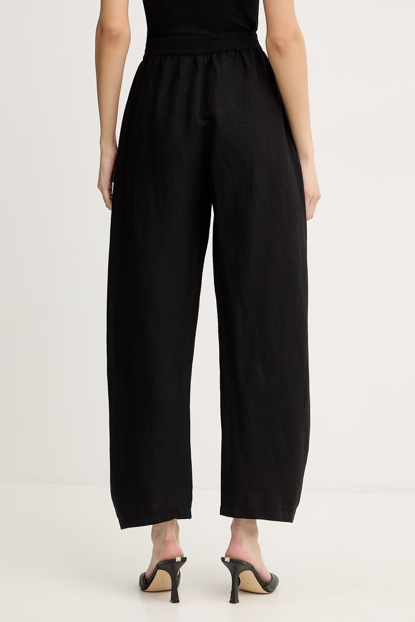 Kalhoty s příměsí lnu BOSS Orange C Talinen (obrázek 3)