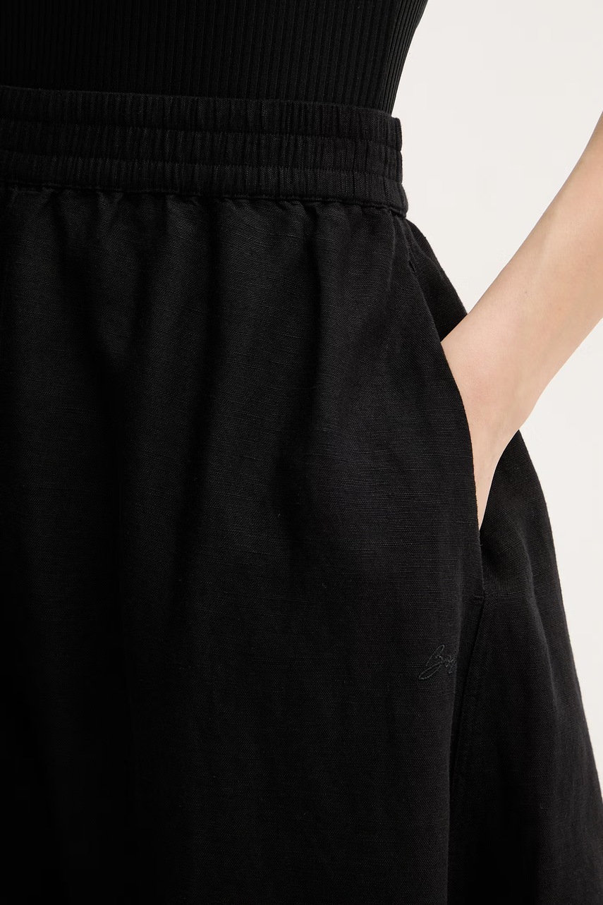 Kalhoty s příměsí lnu BOSS Orange C Talinen (obrázek 4)