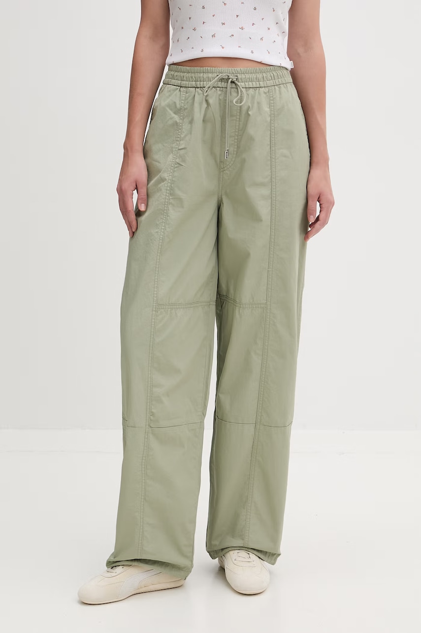 HUGO Blue pantaloni parașută pentru femei, din bumbac