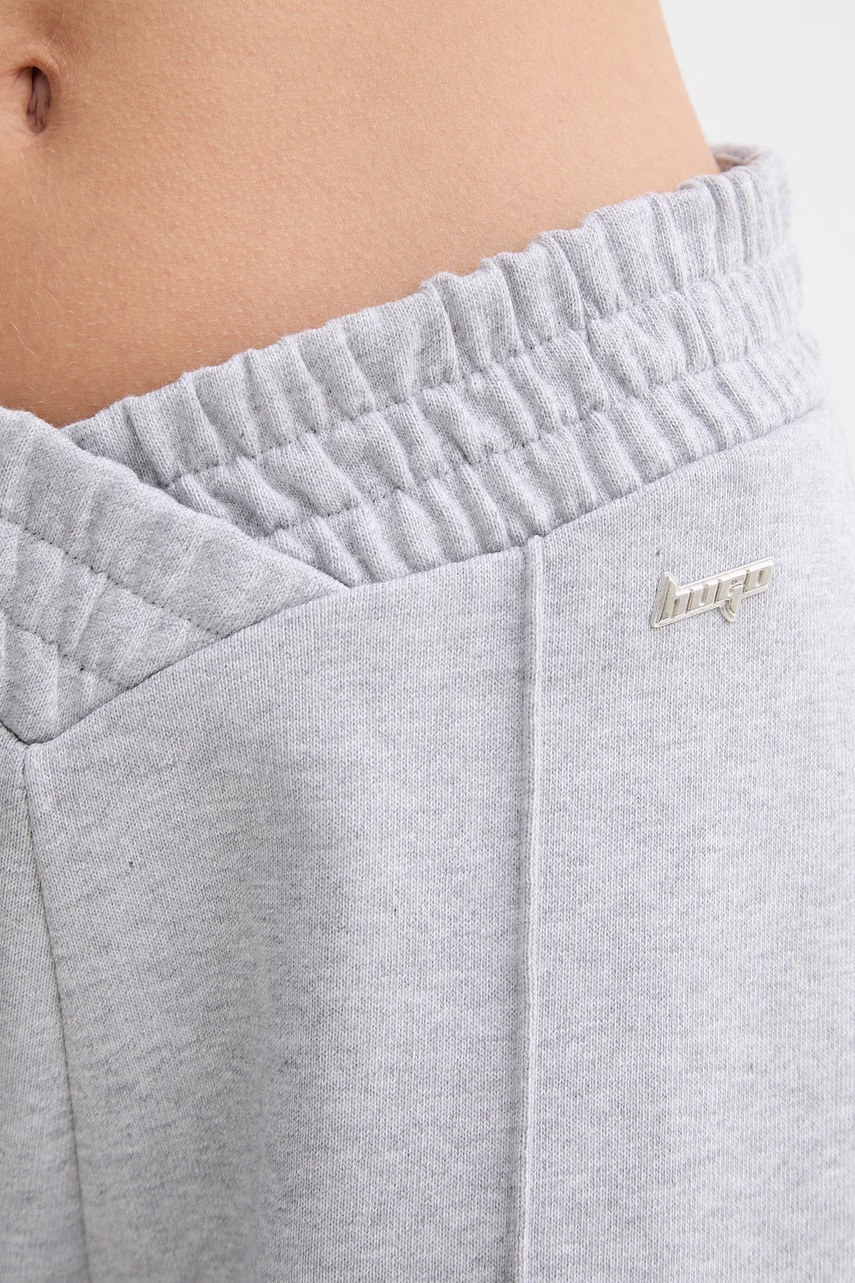 HUGO modré tepláky dámské bavlněné (obrázek 4)