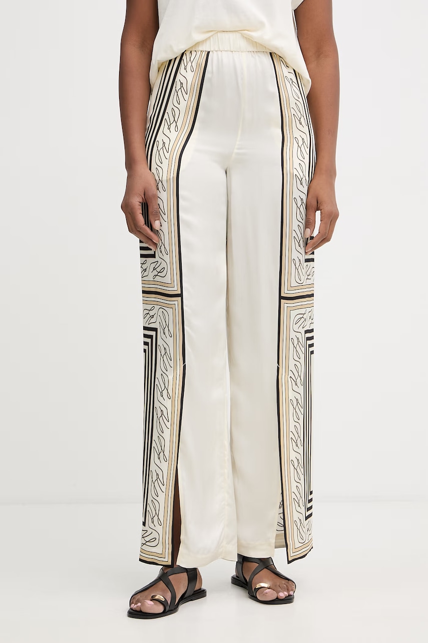 Karl Lagerfeld pantaloni pentru femei, cu vâscoză