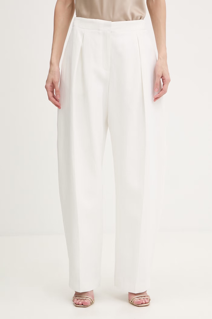 Karl Lagerfeld Παντελόνι Γυναικεία με λινό Karl Lagerfeld Studio