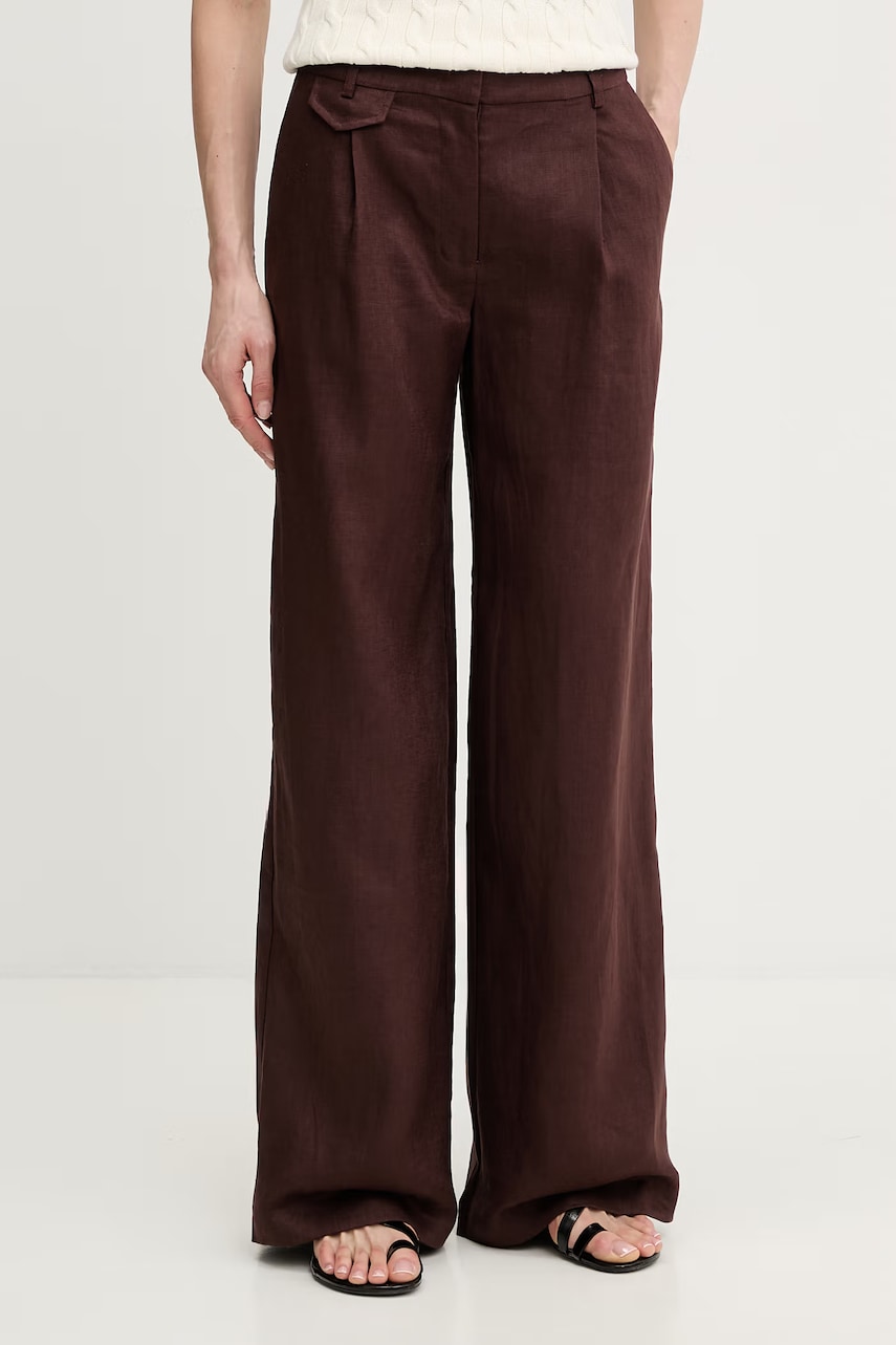 Bardot pantaloni din in