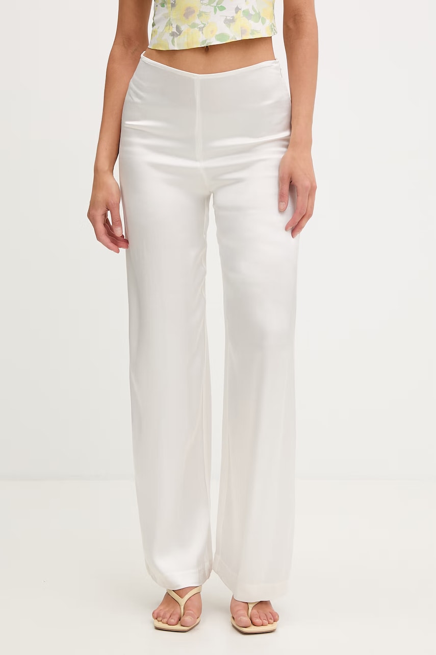 Bardot pantaloni palazzo pentru femei, din vâscoză