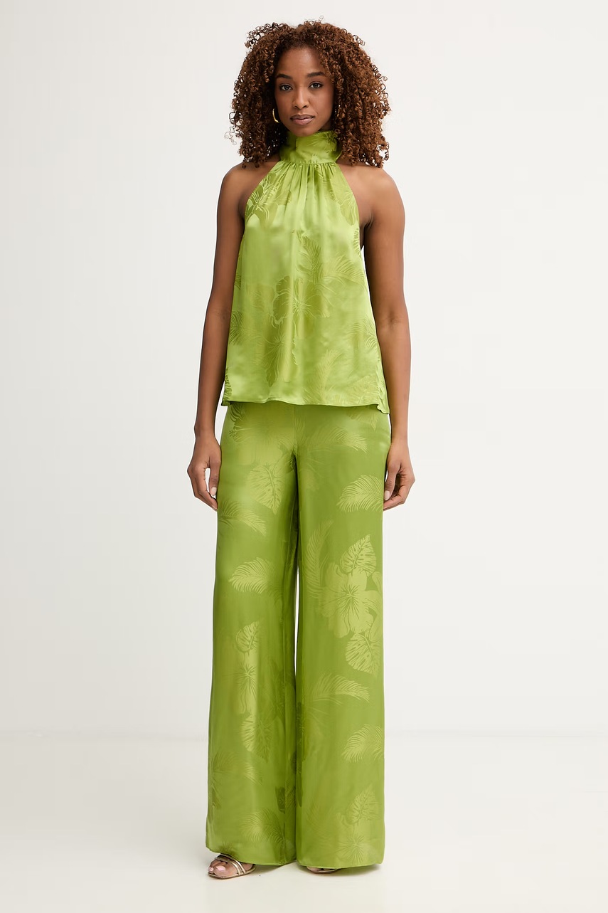 Retrofete kalhoty dámské s příměsí hedvábí Antoinette