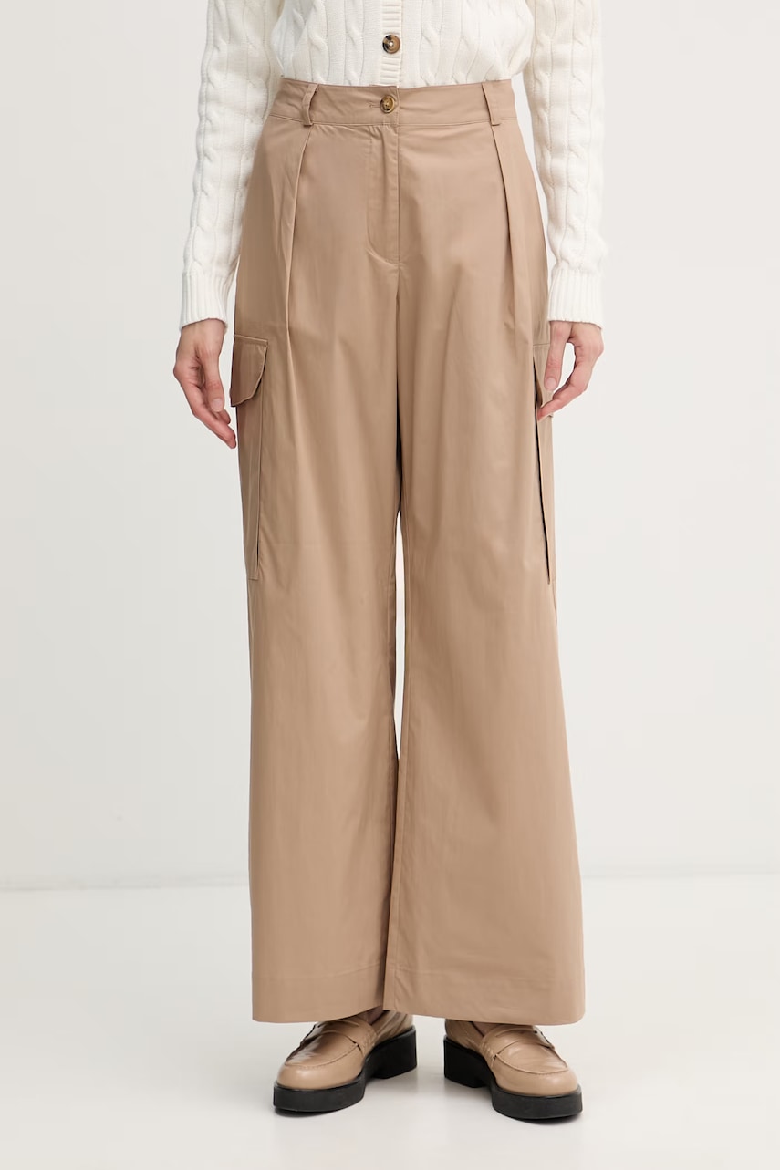 Blauer pantaloni cargo pentru femei, din bumbac CARYLL