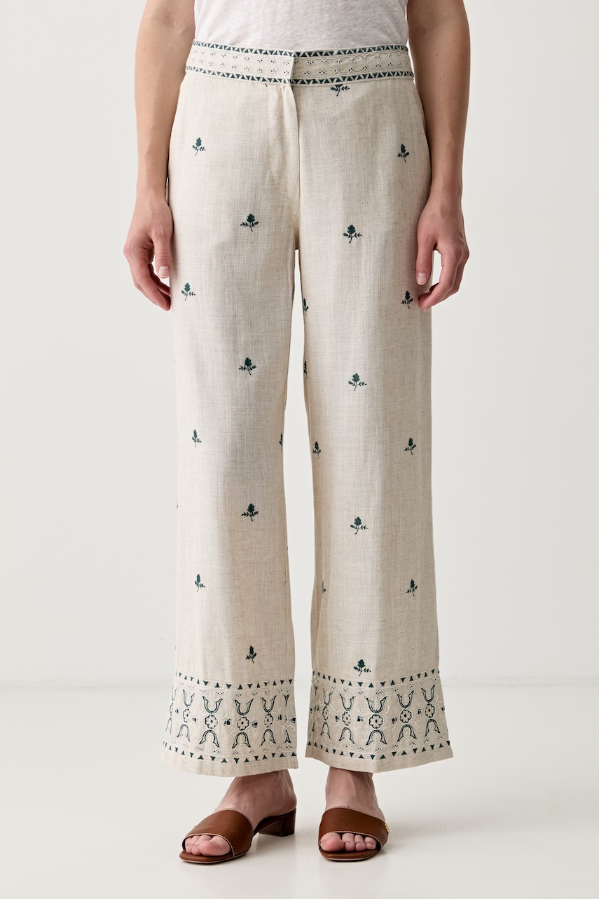 Hoss Intropia pantaloni regular pentru femei cu in