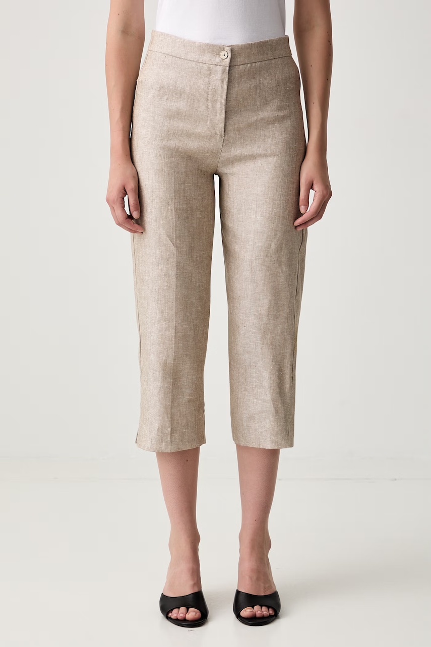ViCOLO pantaloni capri pentru femei din in