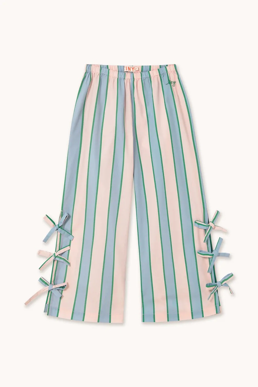 Дитячі бавовняні штани Tinycottons RETRO STRIPES BOWS PANT