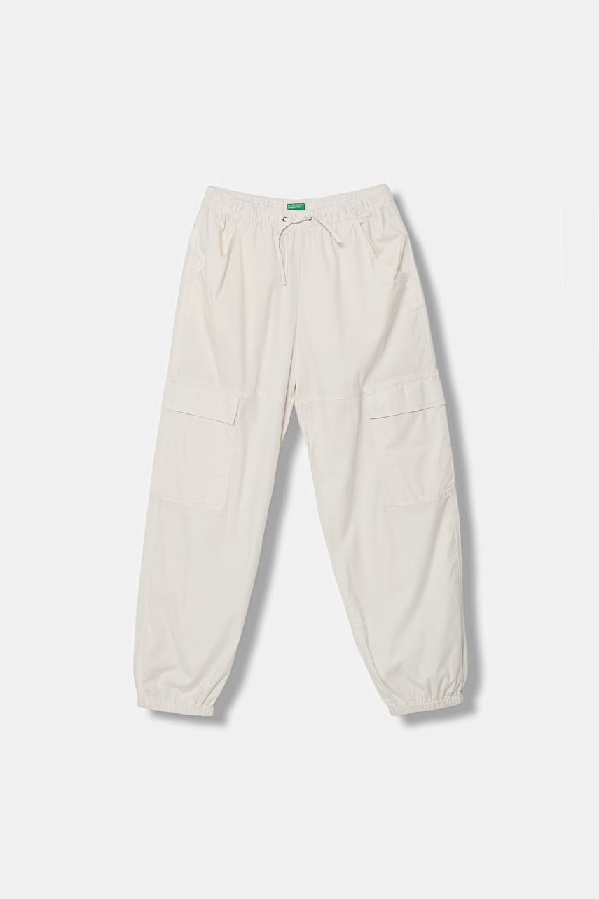 United Colors of Benetton pantaloni joggers pentru copii, cu adaos de bumbac