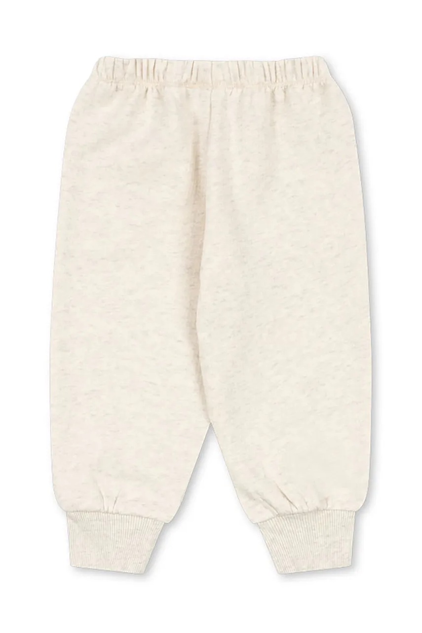 Дитячі бавовняні штани Konges Sløjd LOUPY LOU SWEAT PANTS OCS колір сірий меланж KS104349