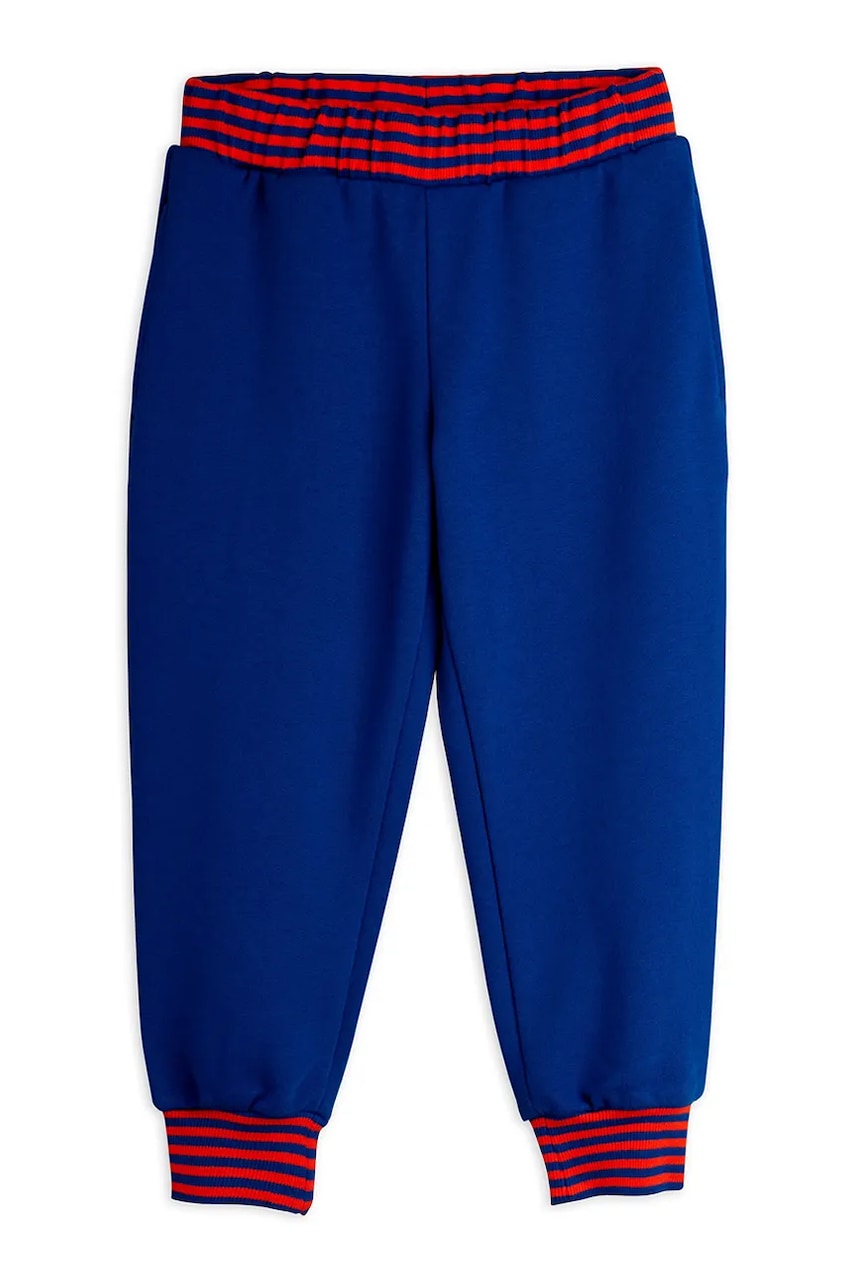 Детские хлопковые штаны Mini Rodini однотонные 26130115 Детские хлопковые штаны Mini Rodini однотонные 26130115