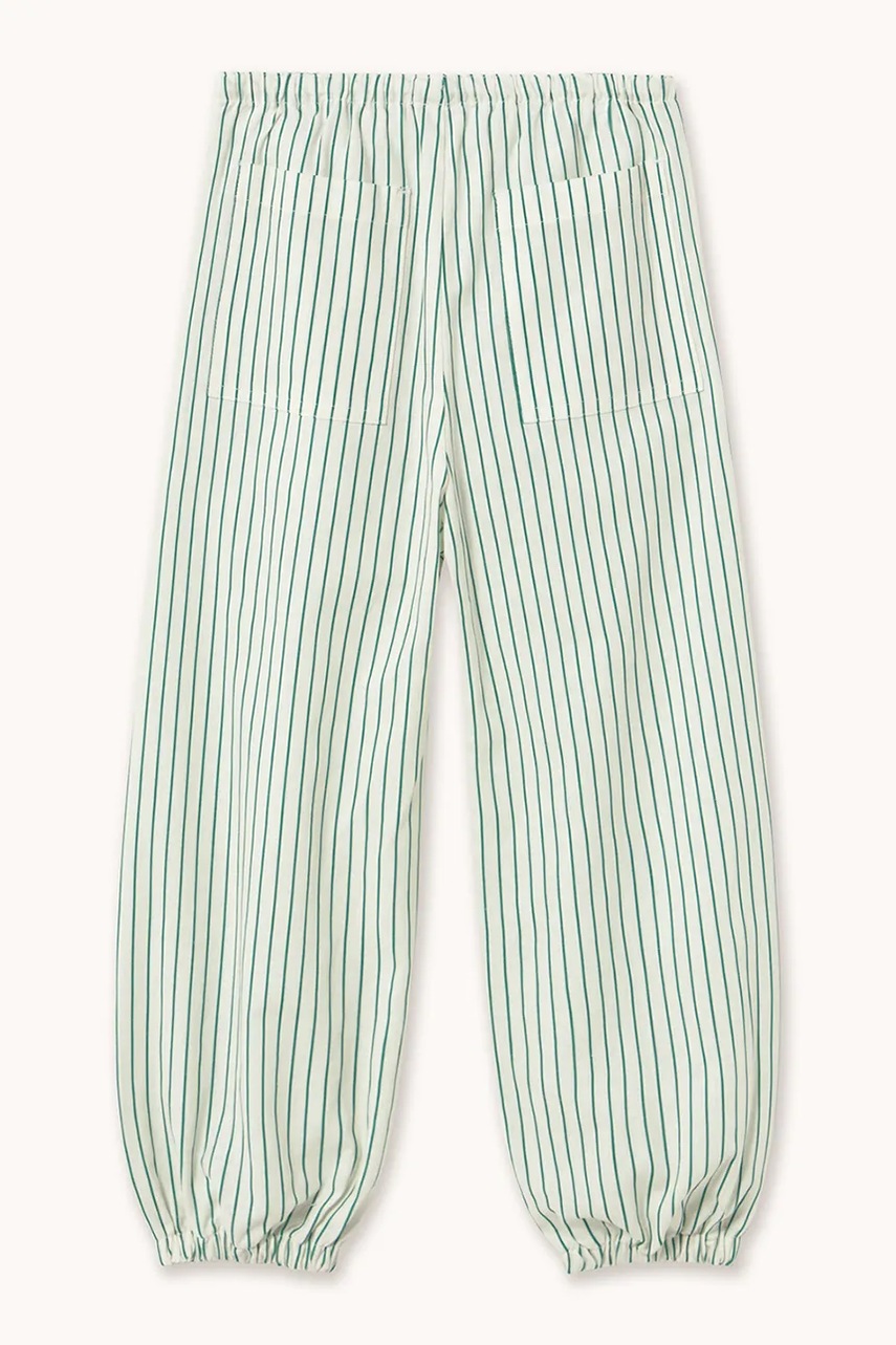 Dětské lněné kalhoty Tinycottons EMERALD STRIPES PANT (obrázek 3)