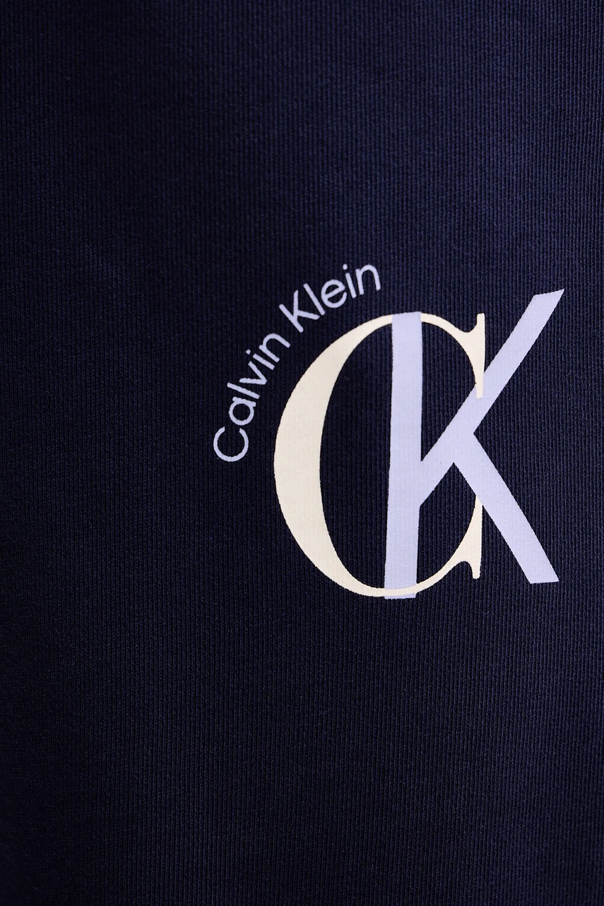 Βαμβακερό παντελόνι Calvin Klein Jeans χρώμα: ναυτικό μπλε, LV04RE256G φωτογραφία