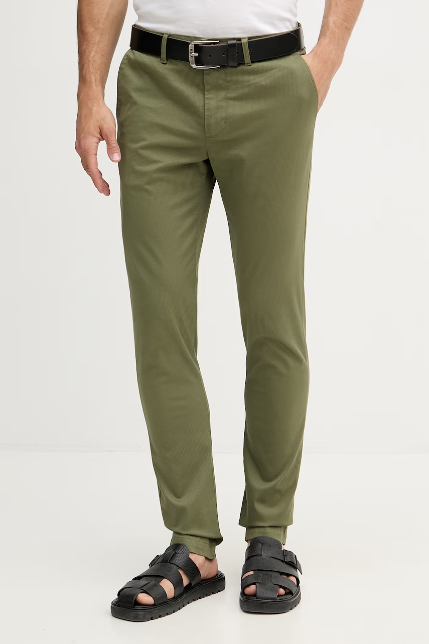 Tommy Hilfiger pantaloni slim fit pentru bărbați cu bumbac
