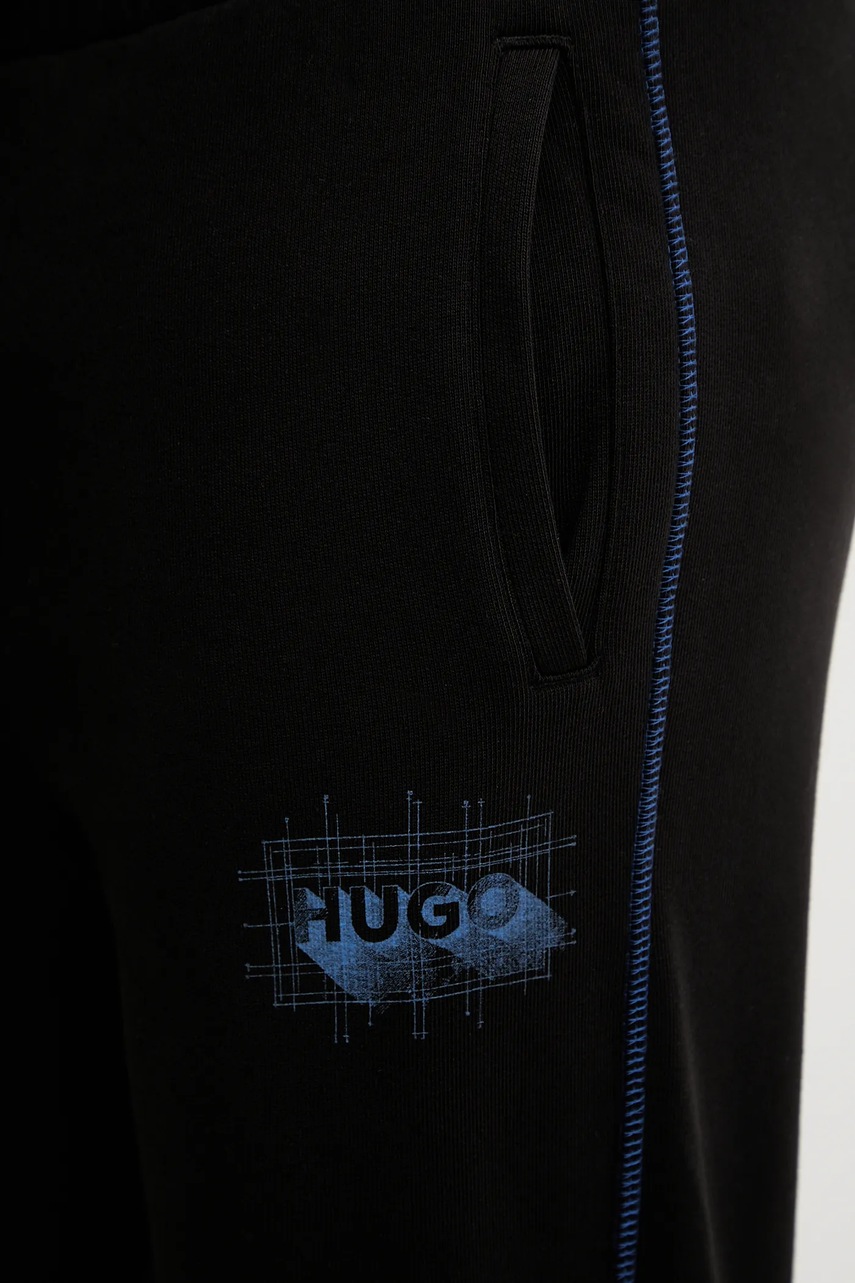 Bavlněné tepláky Hugo Blue Notharos (obrázek 4)