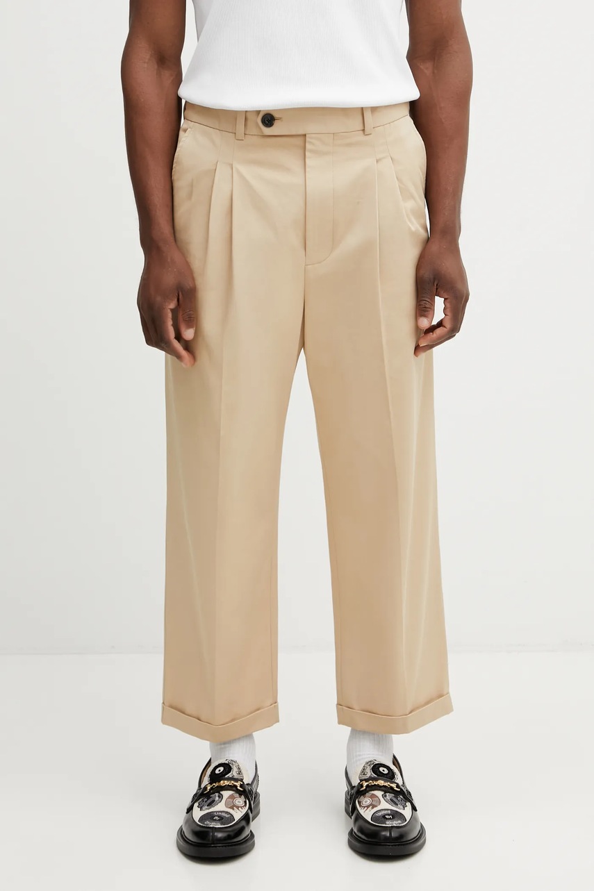 Drôle de Monsieur pantaloni Pantalon Cropped a Plis