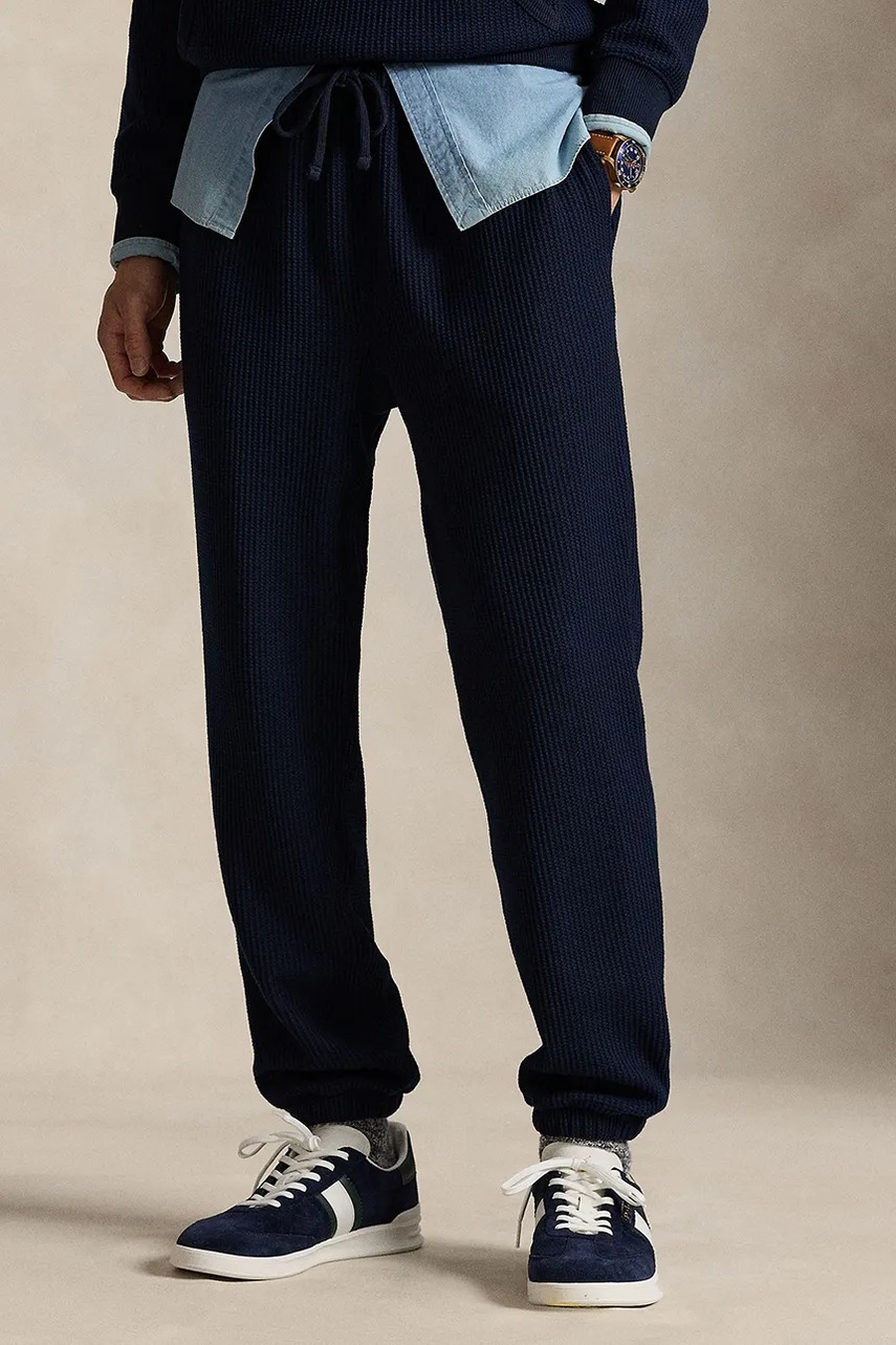 Levně Tepláky Polo Ralph Lauren pánské, tmavomodrá barva, 710980335