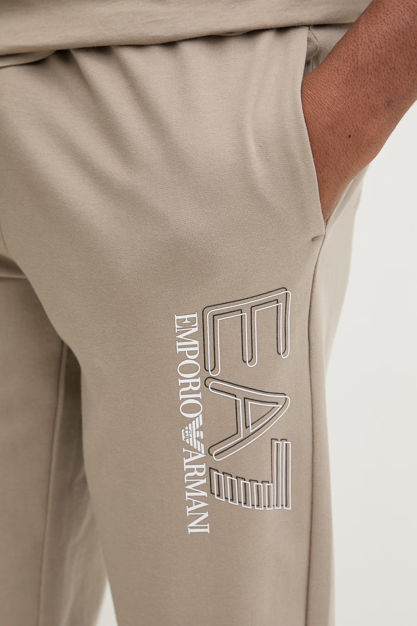 Bavlněné tepláky EA7 Emporio Armani