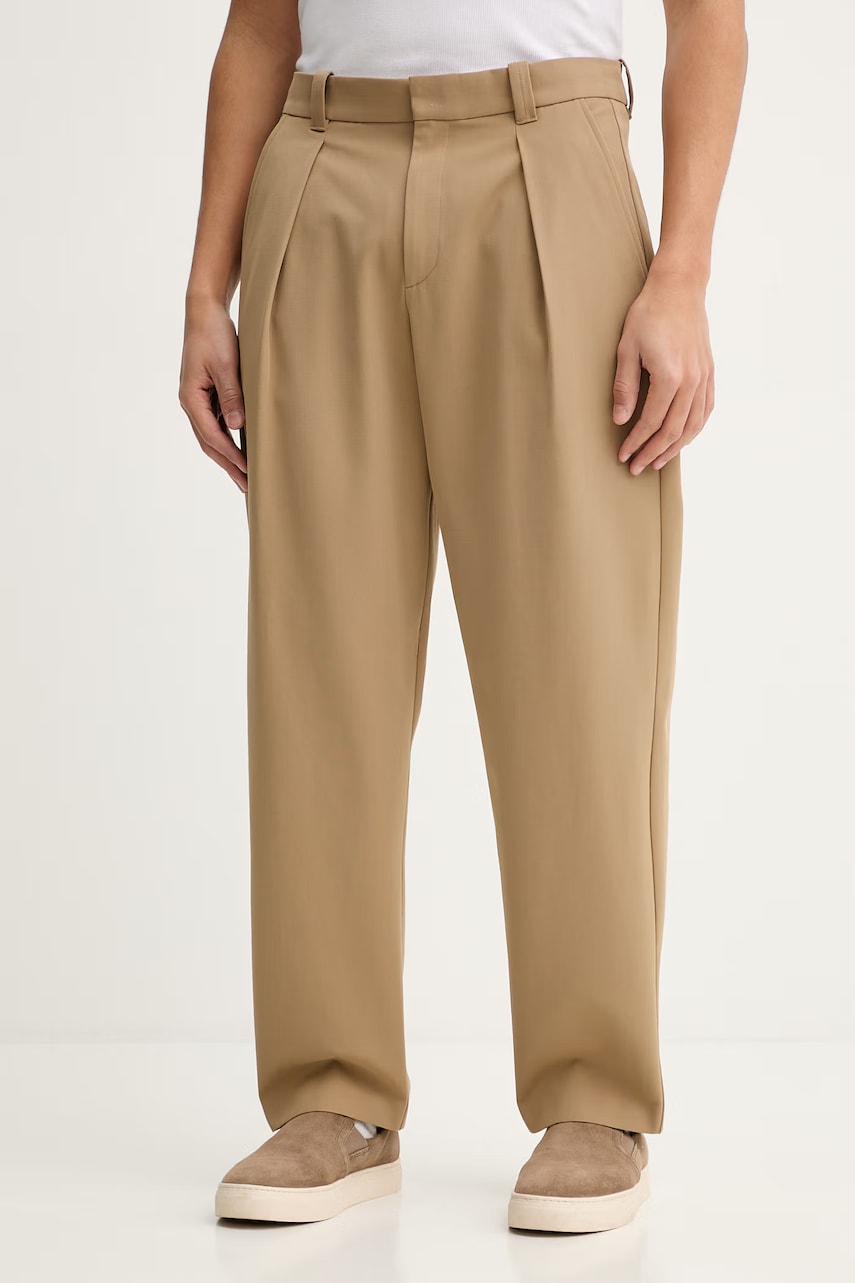 A.P.C. pantaloni cu lână PANTALON RENATO