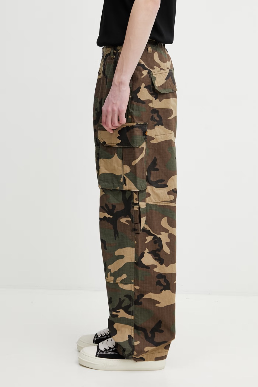 Alpha Industries Ripstop Patchwork spodnie cargo bawełniane męskie (zdjęcie 2)