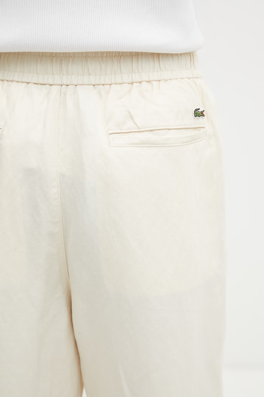 Lacoste spodnie z dodatkiem lnu (zdjęcie 4)