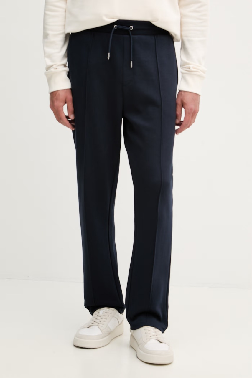 U.S. Polo Assn. παντελόνι επίσημο ανδρικό με βαμβάκι INTERLOCK PINTUCK JOGGER