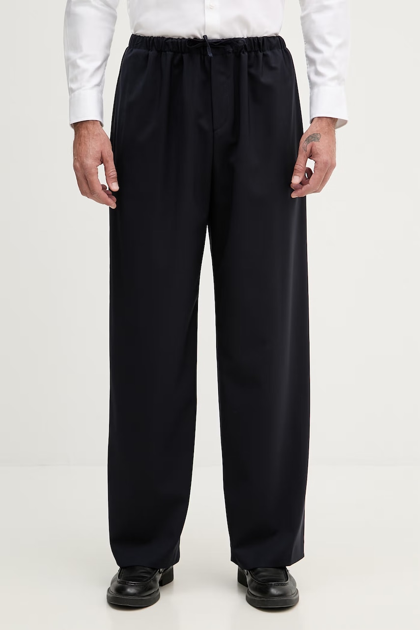 BOSS pantaloni pentru bărbați, din lână BOSS X DAVID BECKHAM