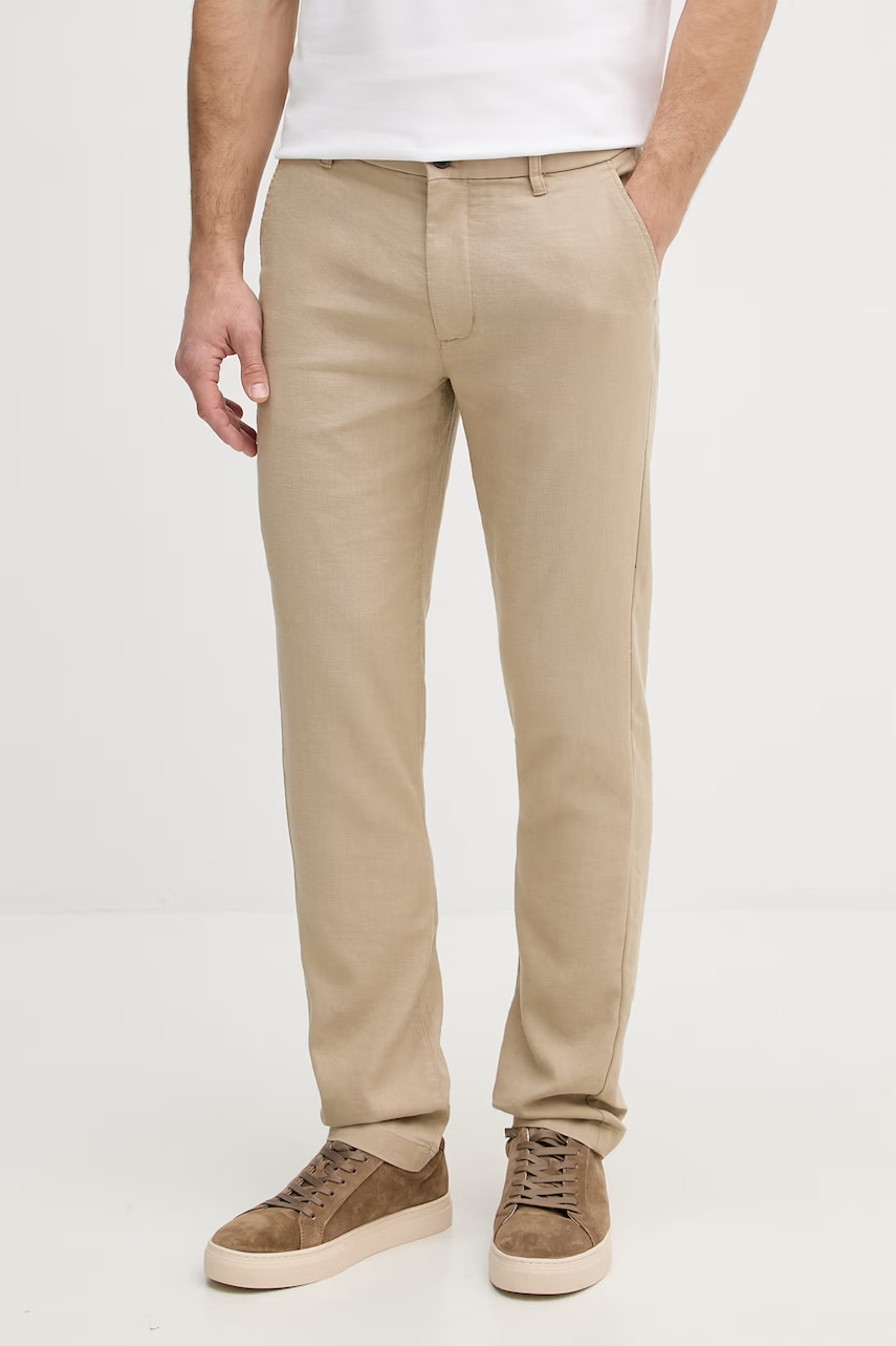 Tommy Hilfiger pantaloni pentru bărbați, din in