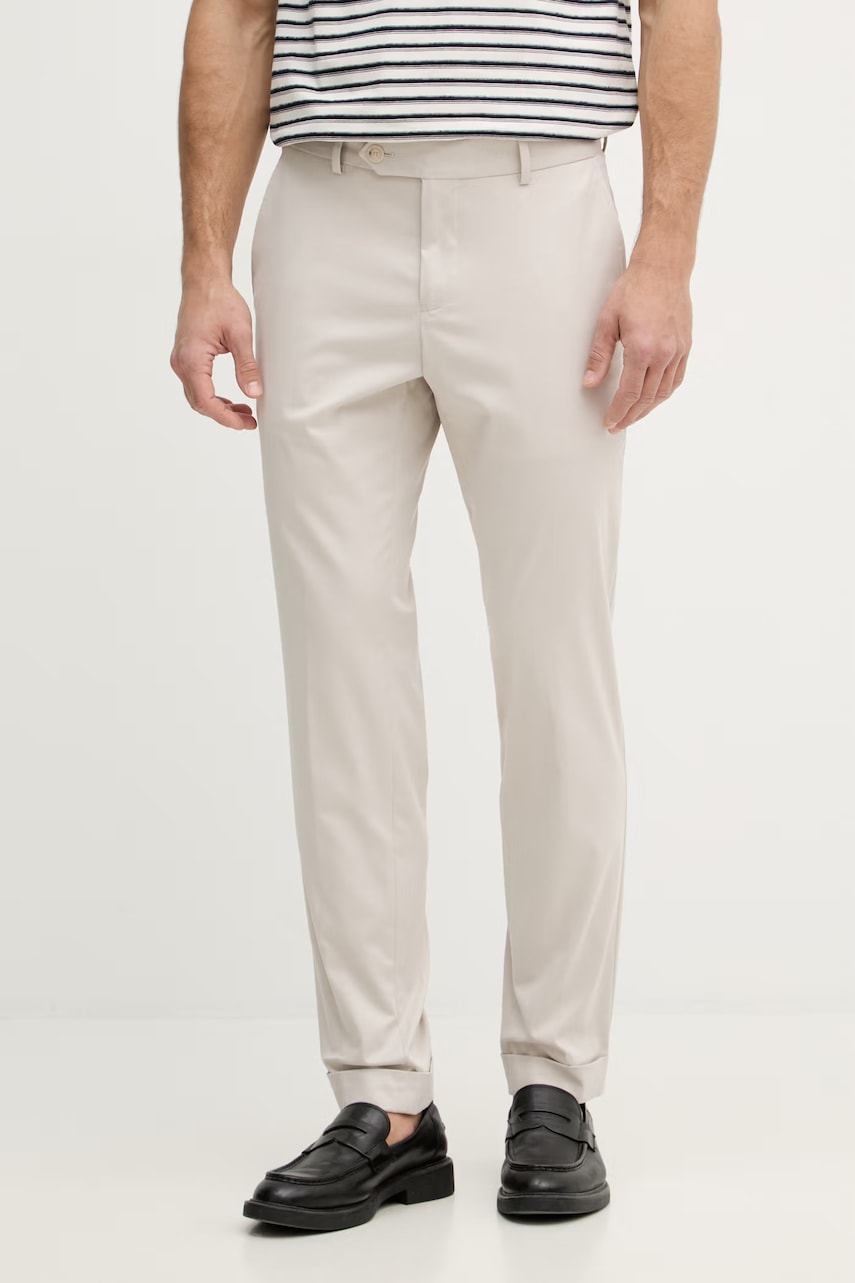 BOSS pantaloni pentru bărbați, din bumbac cu elastan Genius