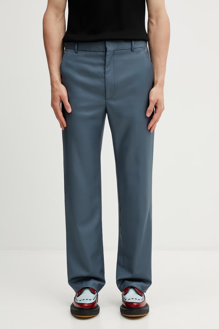 Kenzo Tailored Pants spodnie garniturowe wełniane męskie
