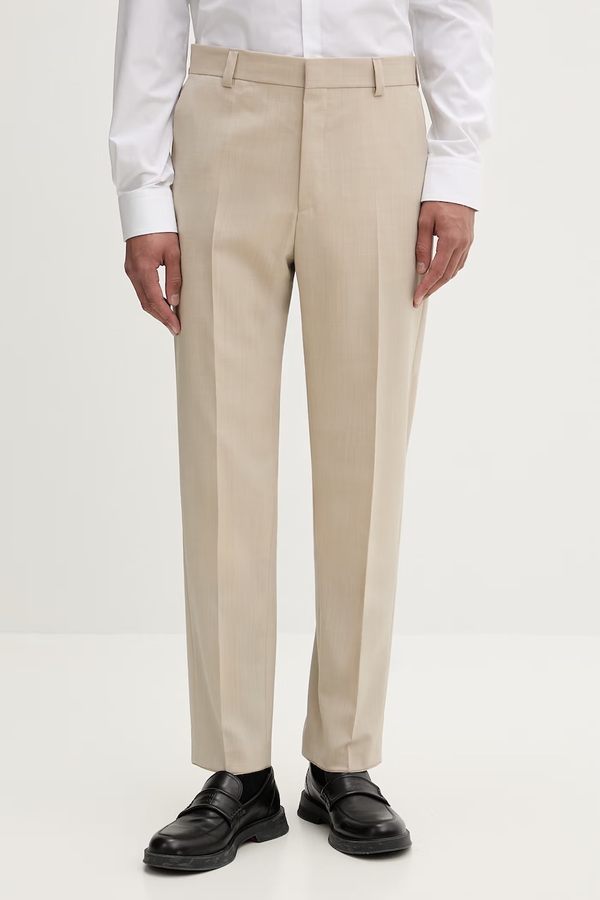 HUGO pantaloni de costum pentru bărbați, cu lână Teagan231X