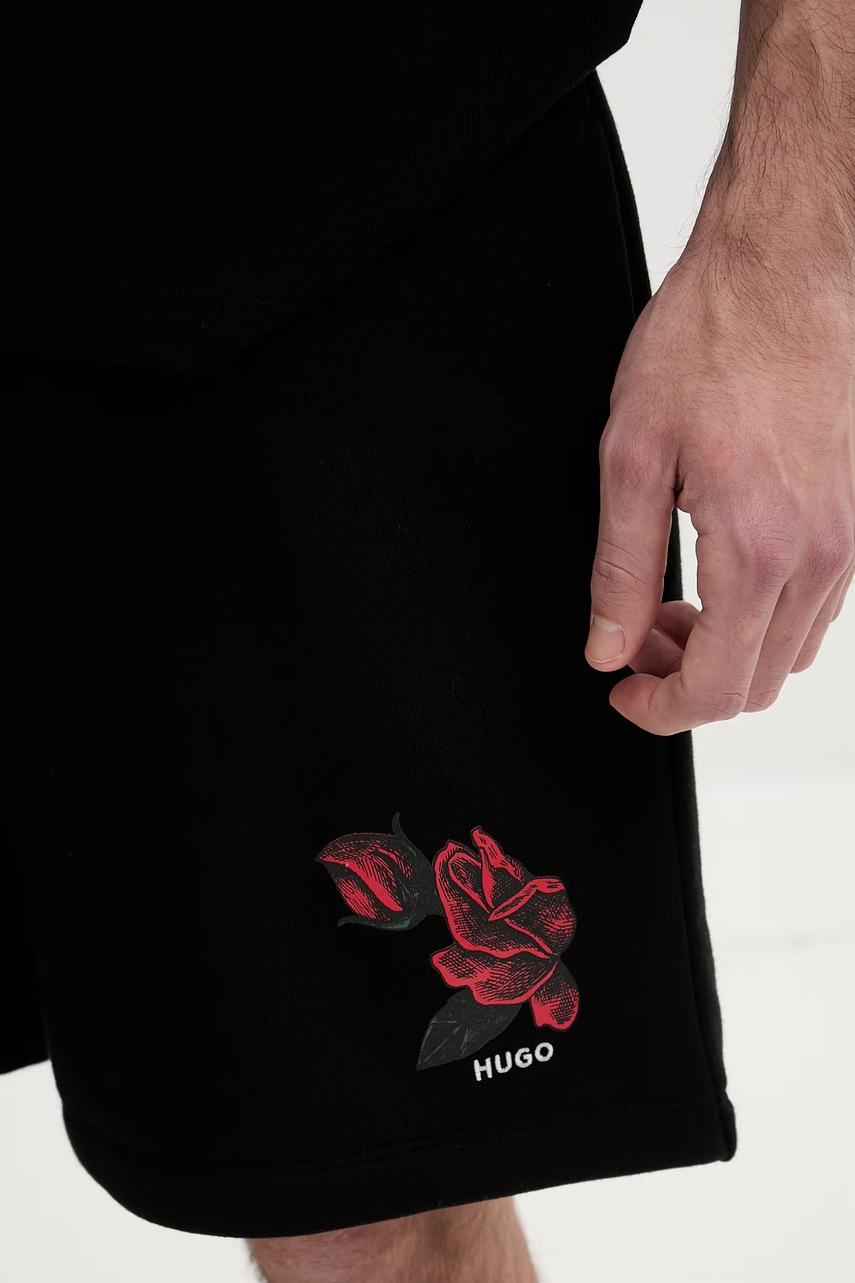 Bavlněné šortky HUGO Dagety (obrázek 4)