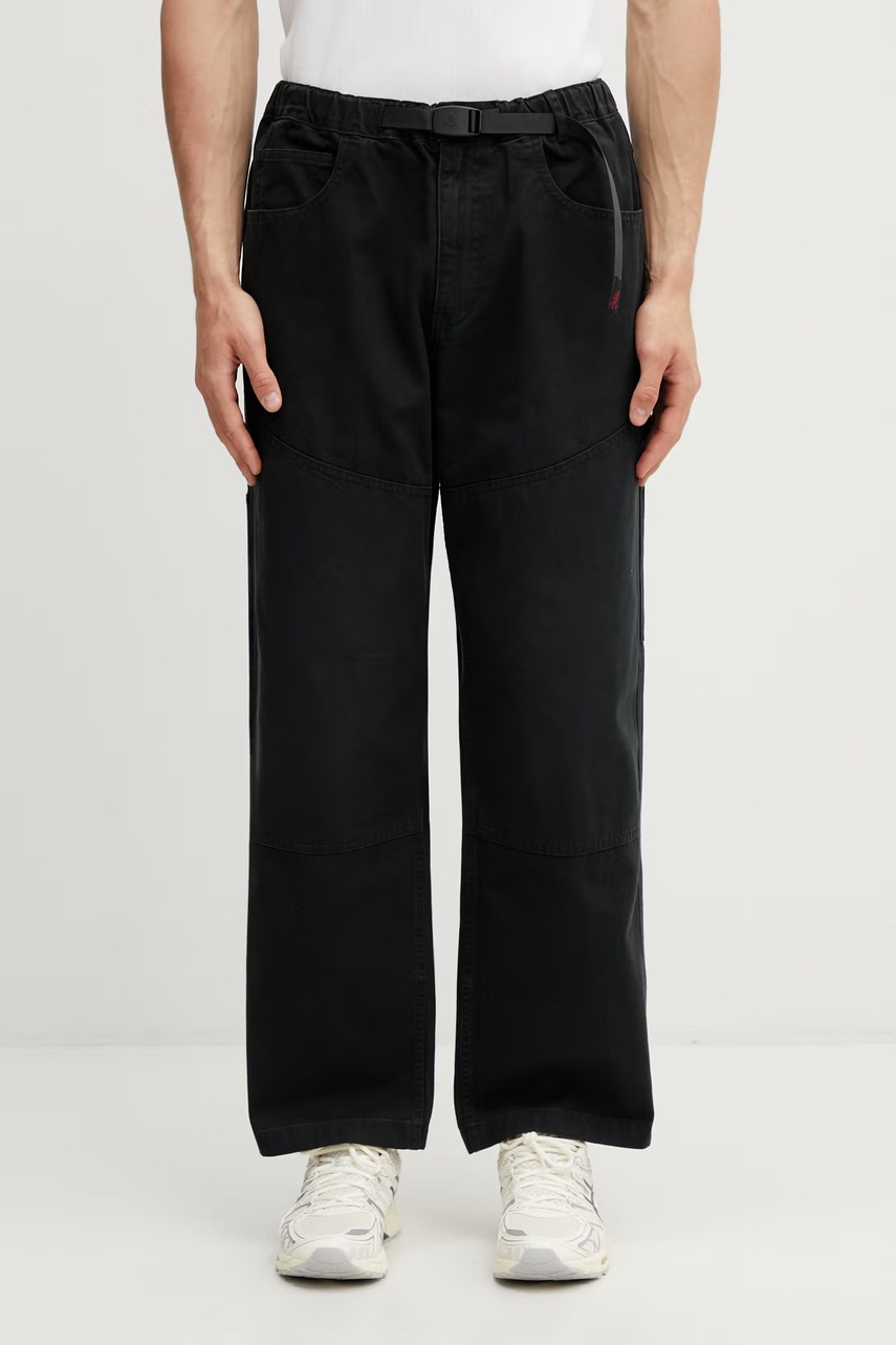 Gramicci TAOS CANVAS PANT pantaloni wide leg din bumbac pentru bărbați