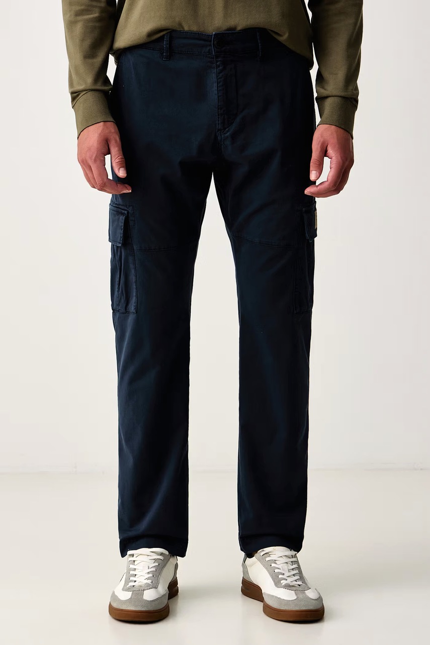 Aeronautica Militare  pantaloni cargo pentru barbati din bumbac cu elastan
