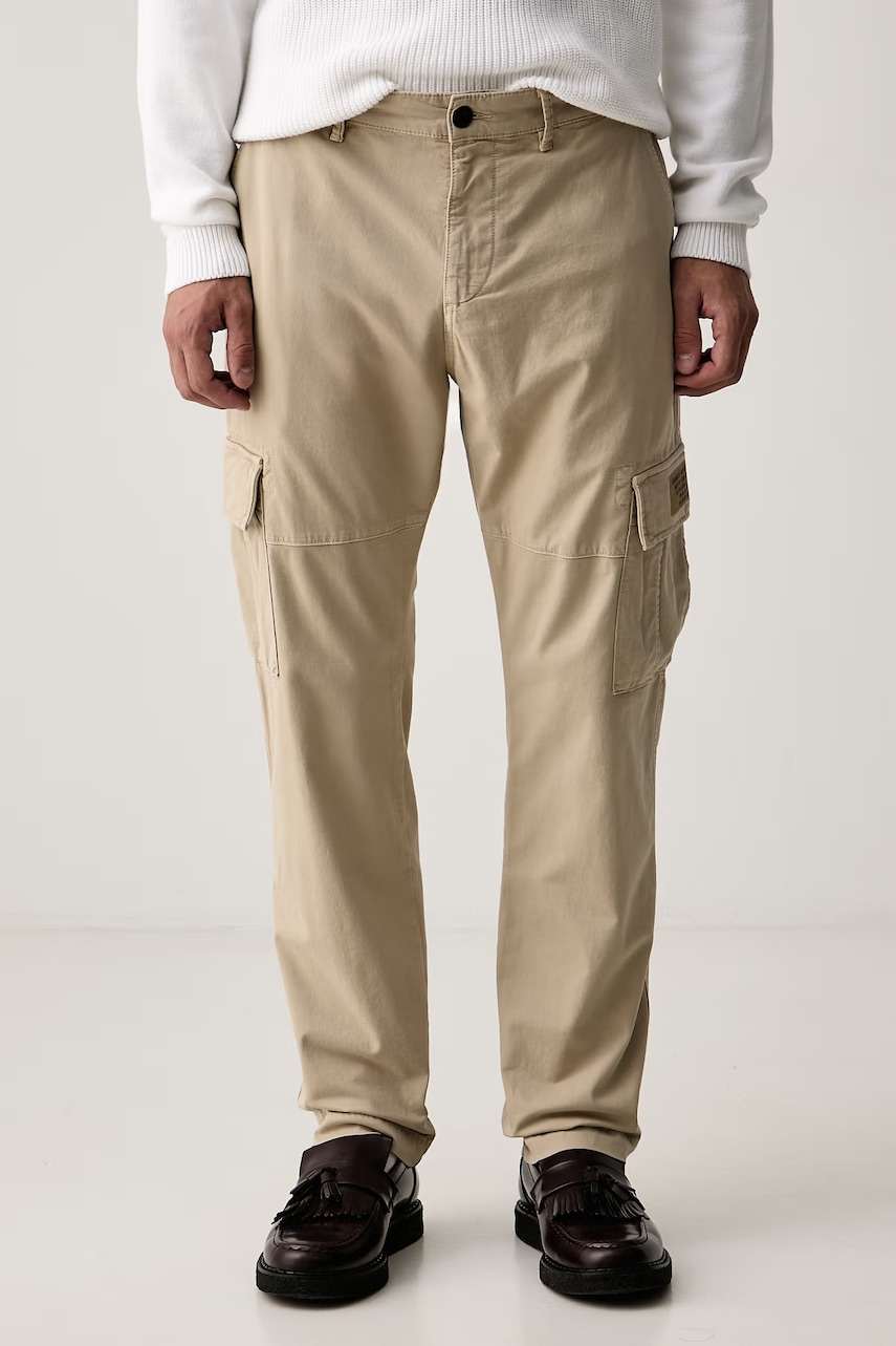 Aeronautica Militare  pantaloni cargo pentru barbati din bumbac cu elastan