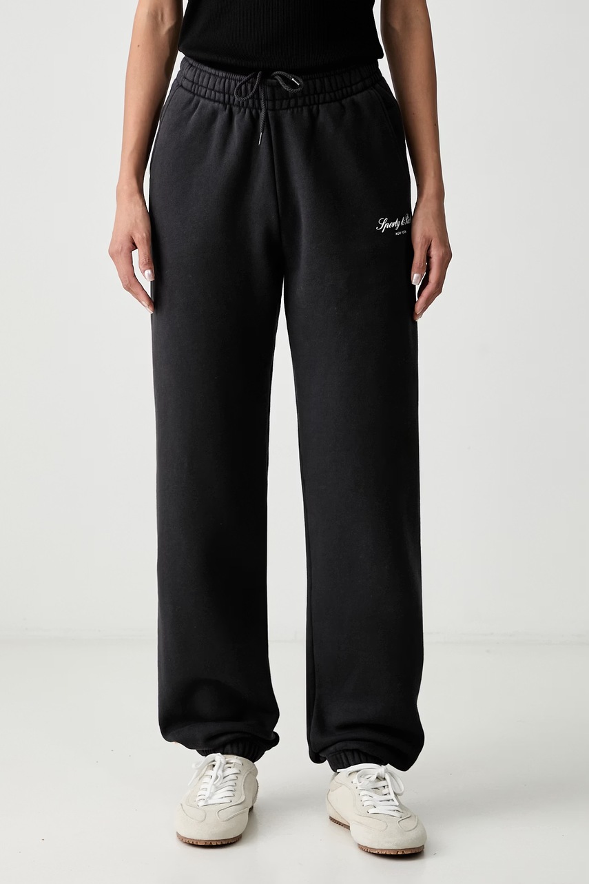 Sporty & Rich Signature NY pantaloni de trening din bumbac pentru femei