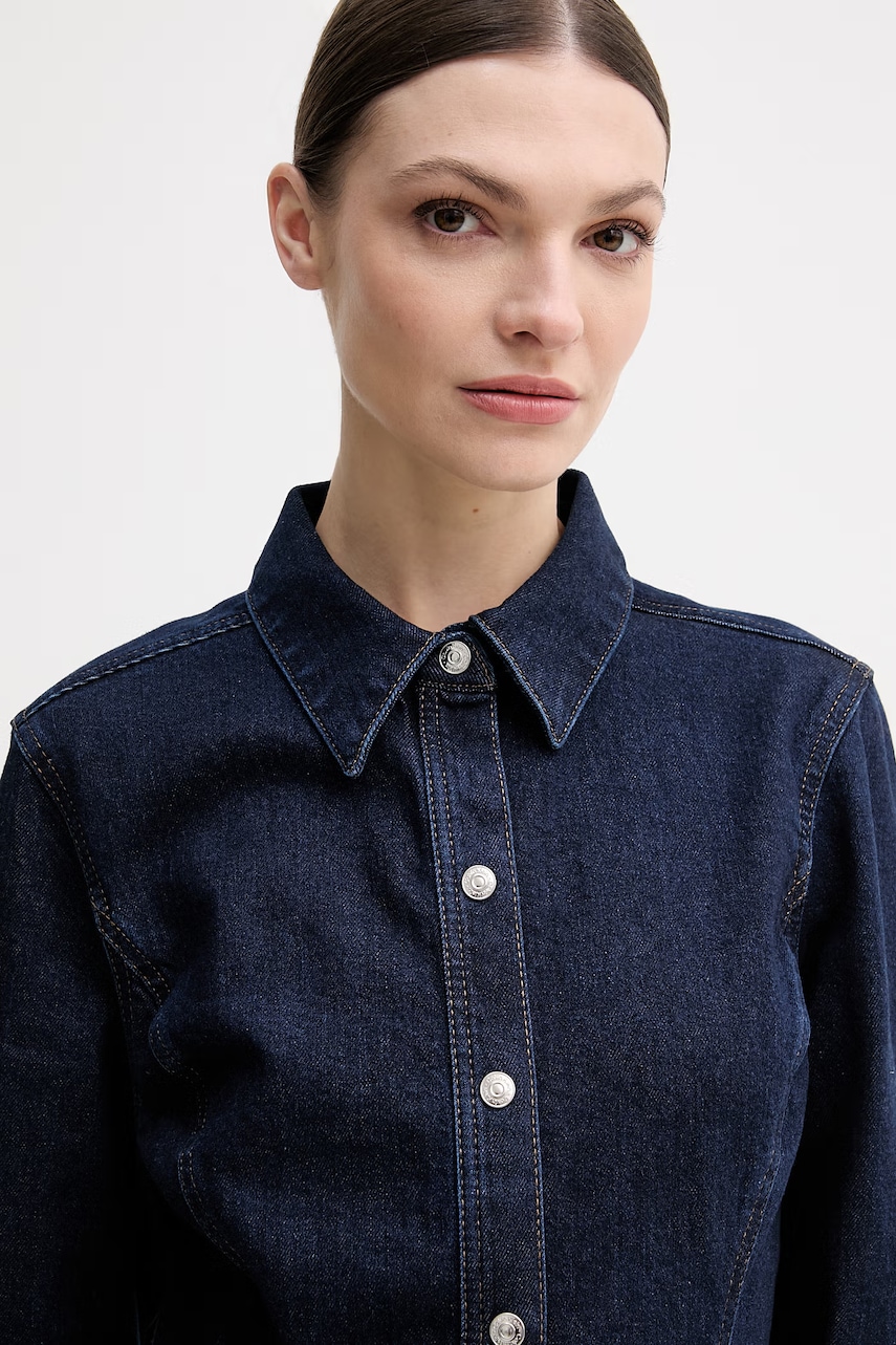 Rifľové šaty Calvin Klein Jeans
