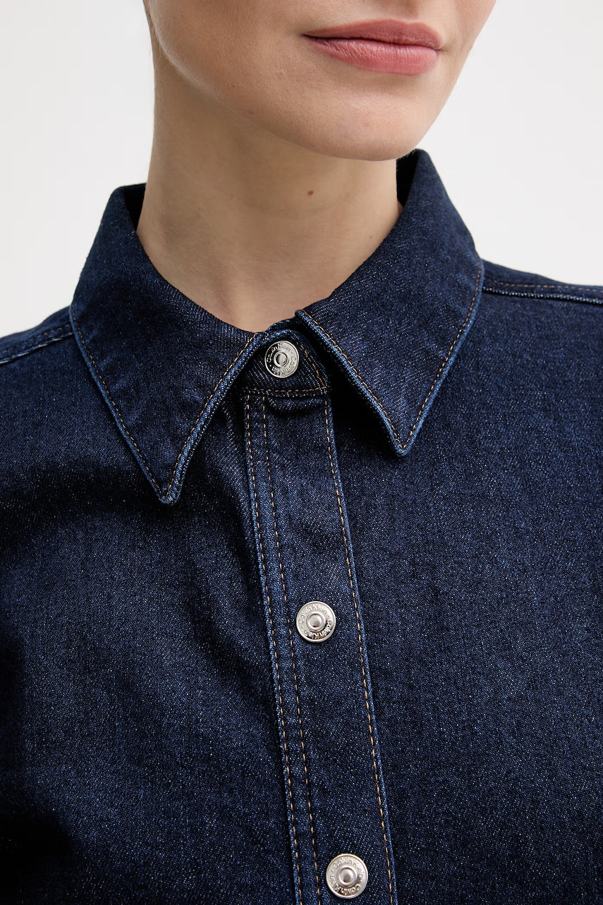 Rifľové šaty Calvin Klein Jeans