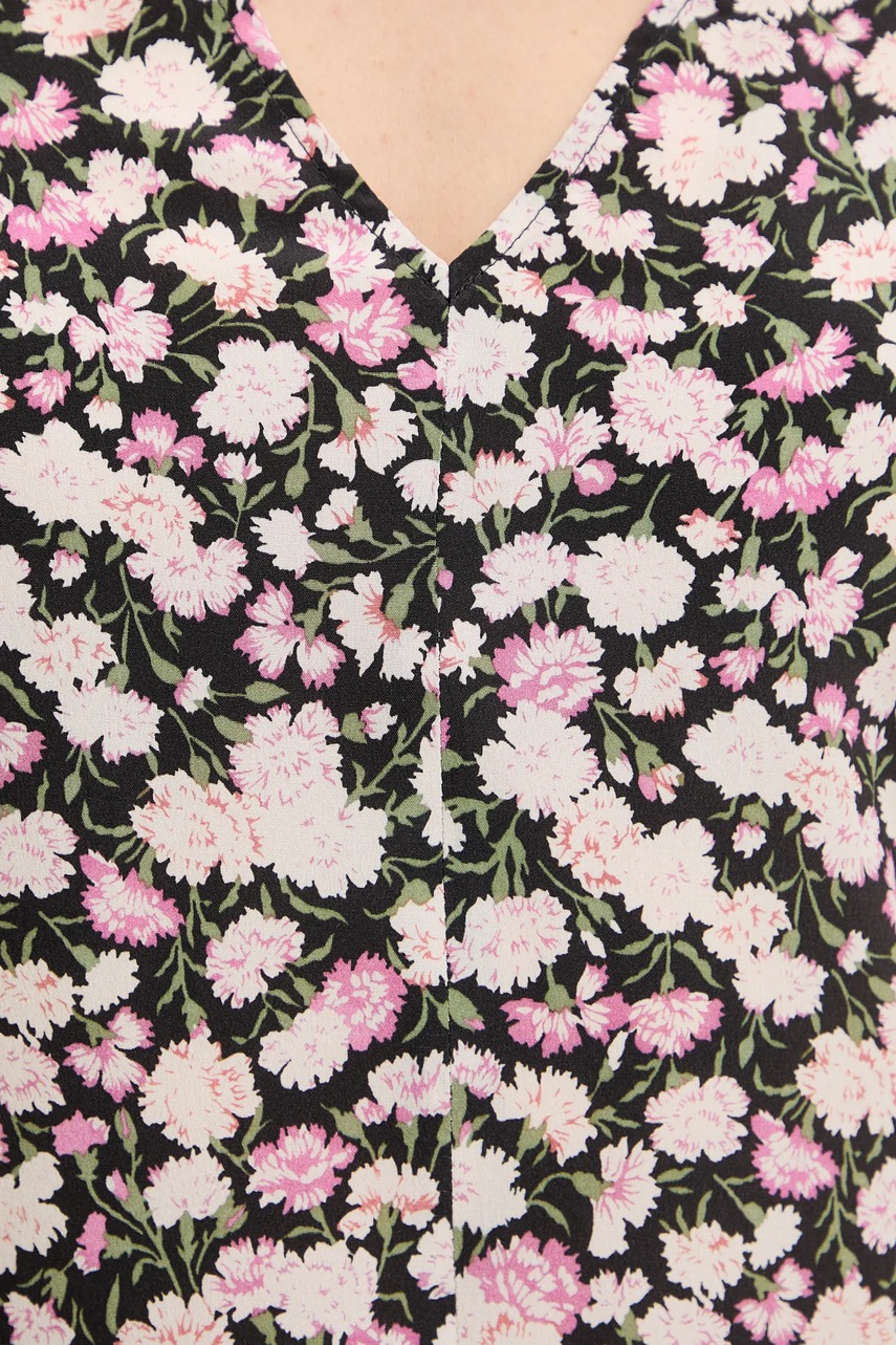 Шовкова сукня Weekend Max Mara PAGINE колір чорний maxi розкльошена 2615221081600