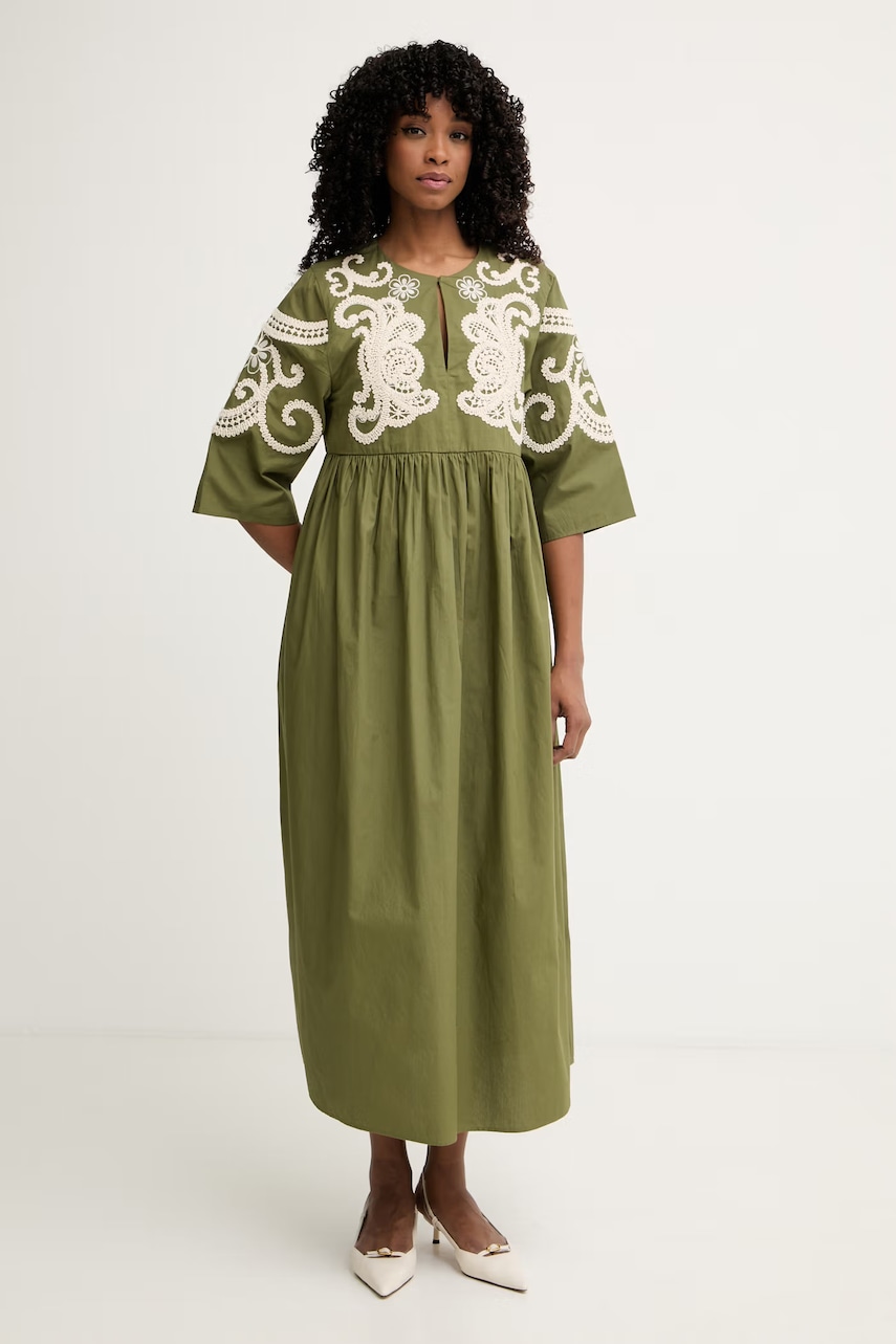 Weekend Max Mara βαμβακερό TILDE 2615221012600 πράσινο 34,40,38,36