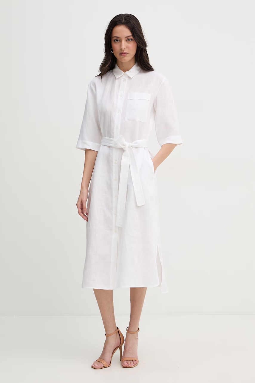 MM by Max Mara καλοκαιρινό φόρεμα λινό TABELLA