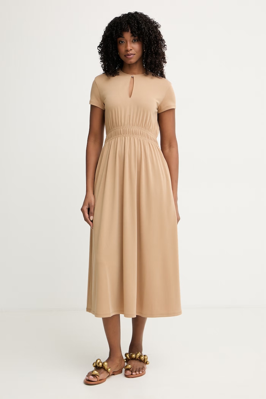 MM by Max Mara sukienka rozkloszowana z modalem CANNONE