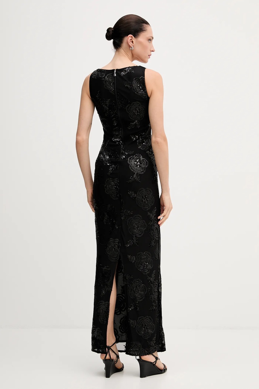 Сукня Rotate колір чорний maxi облягаюча 115217100