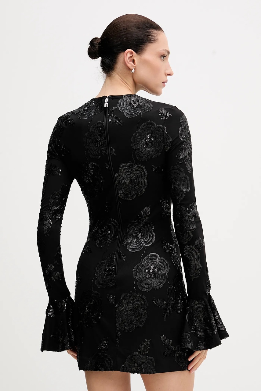 Сукня Rotate колір чорний mini облягаюча 114928100